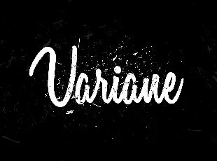 Variane Script font