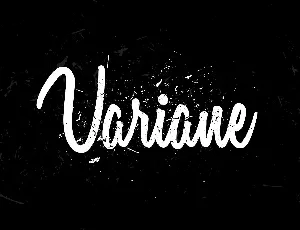 Variane Script font