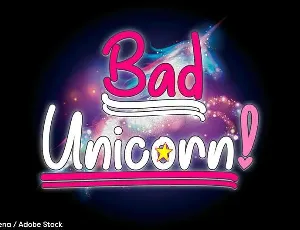 Bad Unicorn font