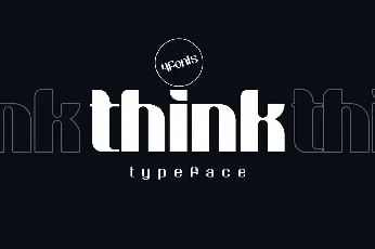 Think Typeface font