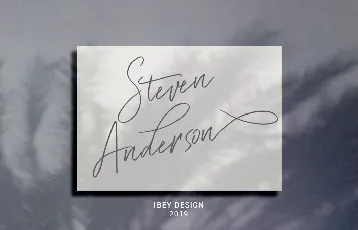 Steven Anderson font