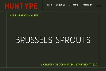 Brussels Sprouts font