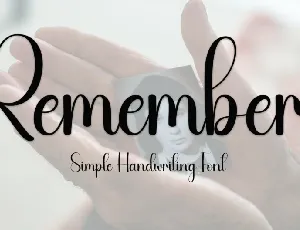 Remember font