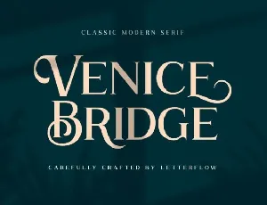 Venice Bridge font