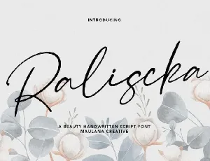 Raliscka font