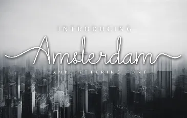 Amsterdam Handwritten Typeface font