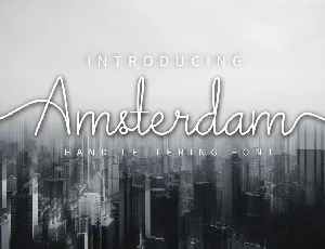 Amsterdam Handwritten Typeface font