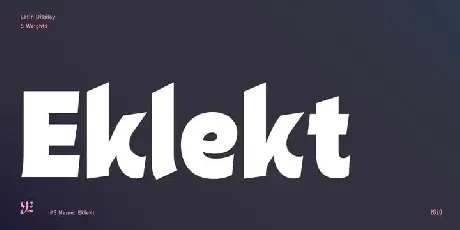 Eklekt Sans Serif font