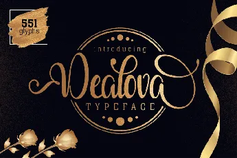 Dealova Script font