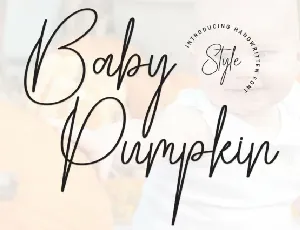 Baby Pumpkin Script font