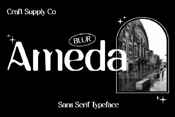 Ameda Blur font