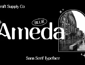 Ameda Blur font