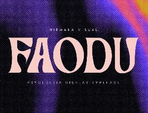 Faodu Demo font