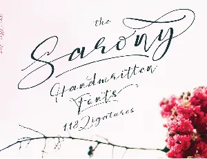 Sarony Handwritten Script font