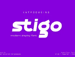 Stigo font