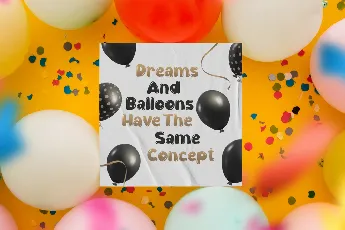 Shiny Balloon Demo font