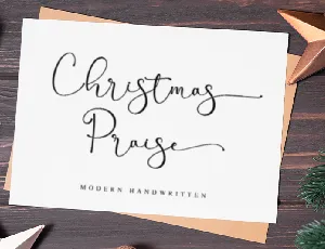 Christmas Praise - Personal use font