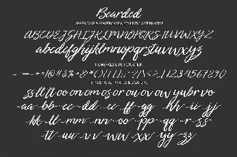 Bearded font