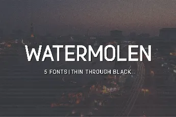 Watermolen font