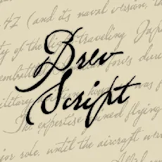 Brev Script font