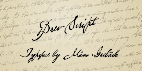 Brev Script font