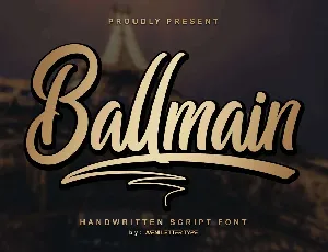 Ballmain font