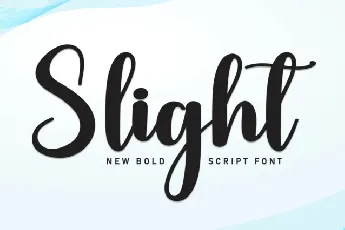 Slight Script Typeface font