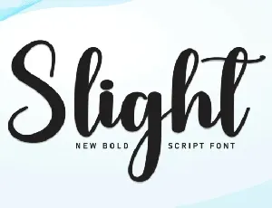 Slight Script Typeface font