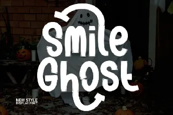 Smile Ghost Display font