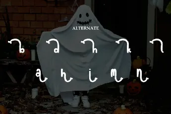 Smile Ghost Display font