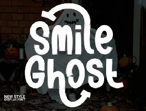 Smile Ghost Display font