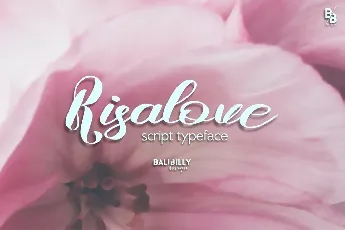 Risalove Calligraphy Script font