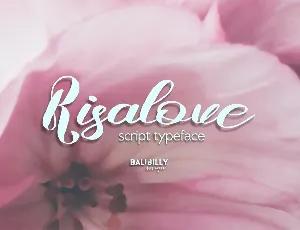 Risalove Calligraphy Script font