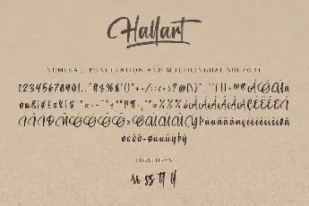 Hallart font