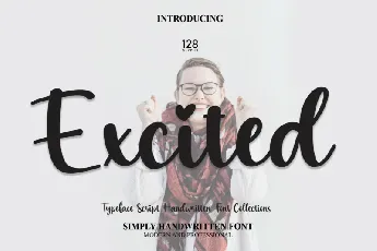 Excited Script font