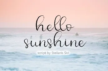 hello sunshine font