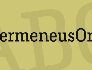 HermeneusOne font