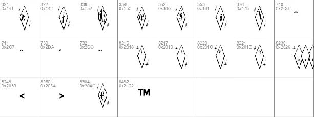 Terylene Top font