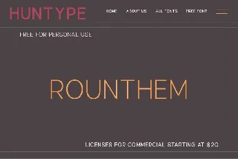 Rounthem font