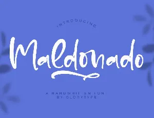 Maldonado font