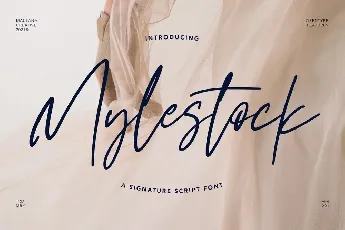 Mylestock font