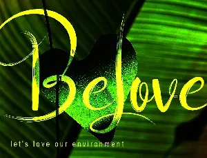 Belove Script font