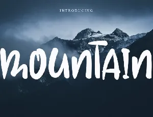 Mountain font