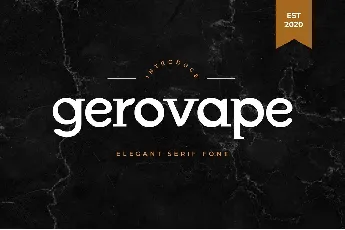 Gerovape font