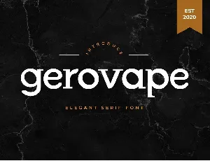 Gerovape font