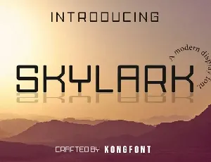 Skylark Display font