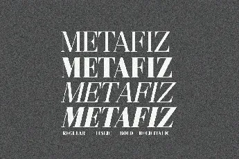 Metafiz font