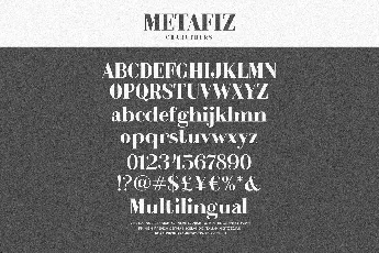 Metafiz font