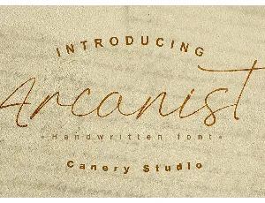 Arcanist font