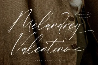 Melandrey Valentino font